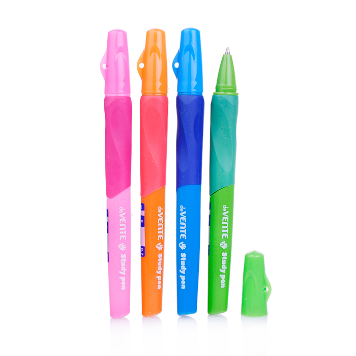 Ручка шариковая "Study Pen" обучающая письму, для правшей, d=0,7 мм, с каучуковым держателе