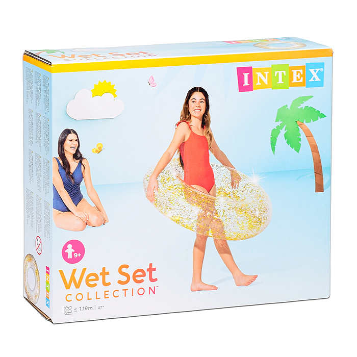 Фото к товару Круг для плавания «Блеск», d=107 см, от 9 лет, цвета МИКС, 56274NP INTEX Круг для плавания «Блеск», d=107 см, от 9 лет, цвета МИКС, 56274NP INTEX