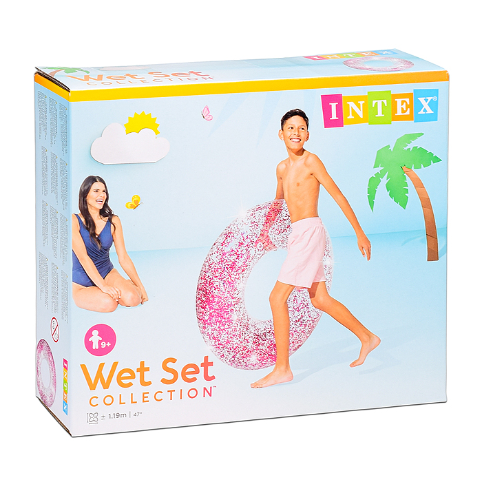 Фото к товару Круг для плавания «Блеск», d=107 см, от 9 лет, цвета МИКС, 56274NP INTEX Круг для плавания «Блеск», d=107 см, от 9 лет, цвета МИКС, 56274NP INTEX