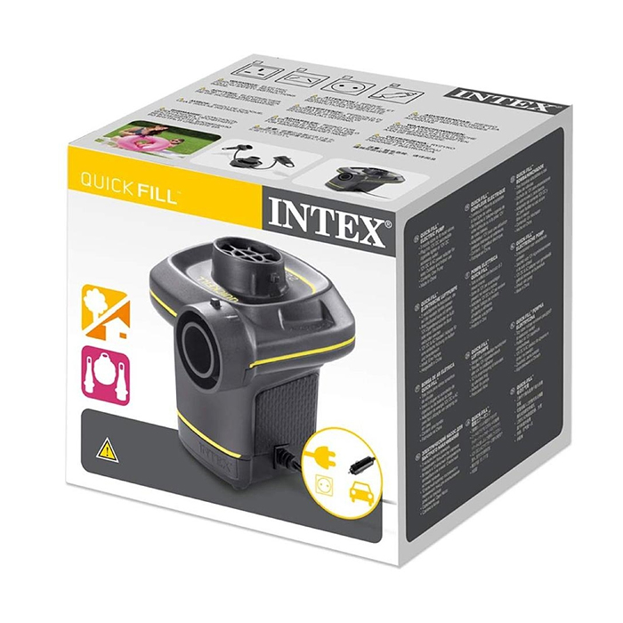 Фото к товару Насос электрический/автомобильный, 3 насадки, 66634 INTEX Насос электрический/автомобильный, 3 насадки, 66634 INTEX