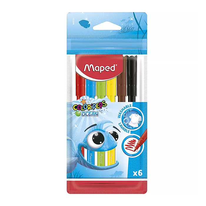 Фломастеры 6 цв. "Color`peps", суперсмываемые Фломастеры 6 цв. "Color`peps", суперсмываемые
