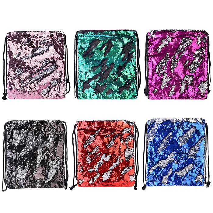 Сумка к с пайетками MANY, размер 29.5 х 39.5 см, ассорти 6 цветов