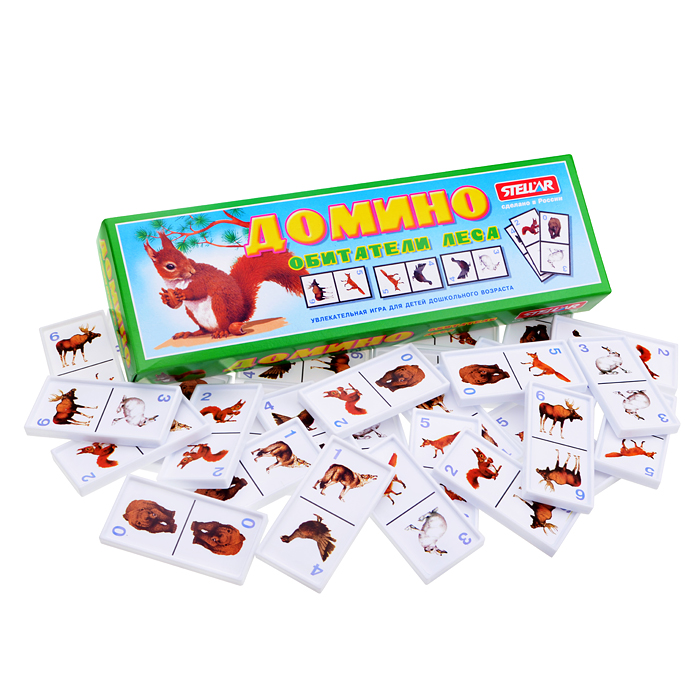 Домино №18 "Обитатели леса" Домино №18 "Обитатели леса"