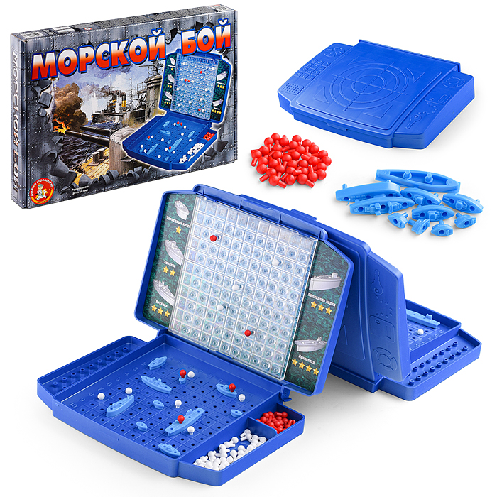 Настольная игра "Морской бой - 2" РФИ ретро (м/г)