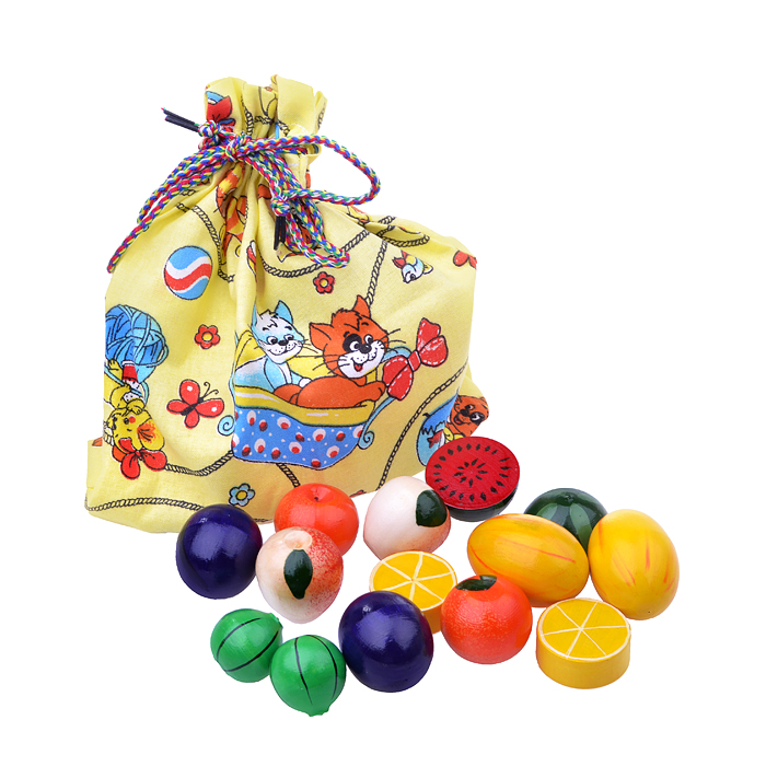 Волшебный мешочек фрукты-ягоды цветные, тип 2 Волшебный мешочек фрукты-ягоды цветные, тип 2