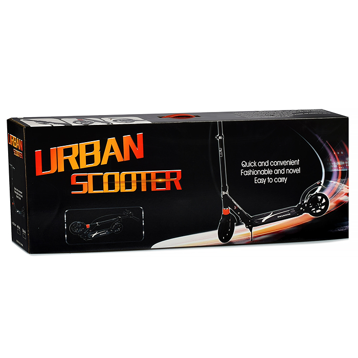 Фото к товару Самокат U038183Y 2-х кол., черный, PU/ 200 мм, ABEC 7, в коробке Самокат U038183Y 2-х кол., черный, PU/ 200 мм, ABEC 7, в коробке