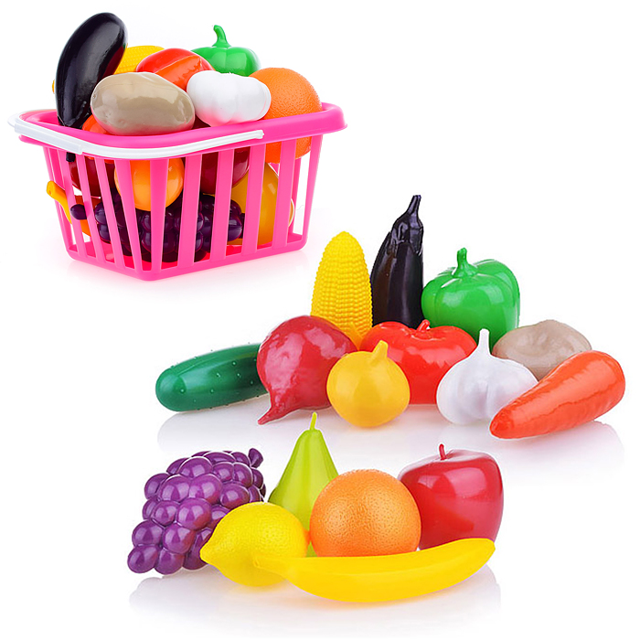 Фото к товару Набор "Фрукты и овощи" в корзинке Набор "Фрукты и овощи" в корзинке