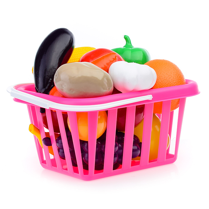 Фото к товару Набор "Фрукты и овощи" в корзинке Набор "Фрукты и овощи" в корзинке