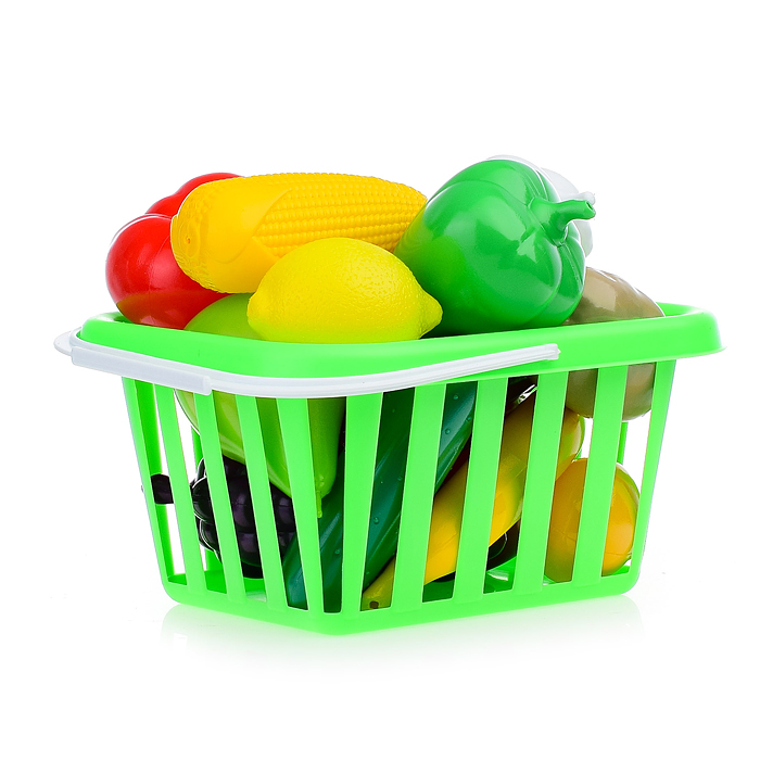 Фото к товару Набор "Фрукты и овощи" в корзинке Набор "Фрукты и овощи" в корзинке