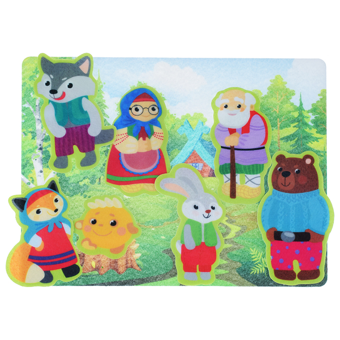 Театр из фетра на липучках "Колобок" (европодвес) Театр из фетра на липучках "Колобок" (европодвес)