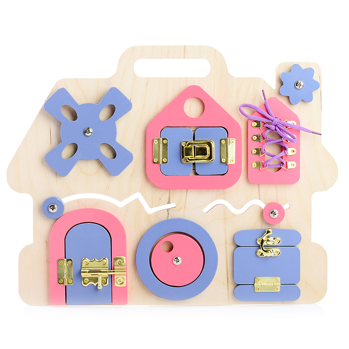 Фото к товару Бизиборд "Домик" Бизиборд "Домик"