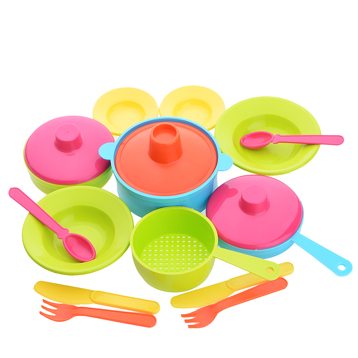 Набор посуды столовый "Щи да каша" (17 дет.) в сетке