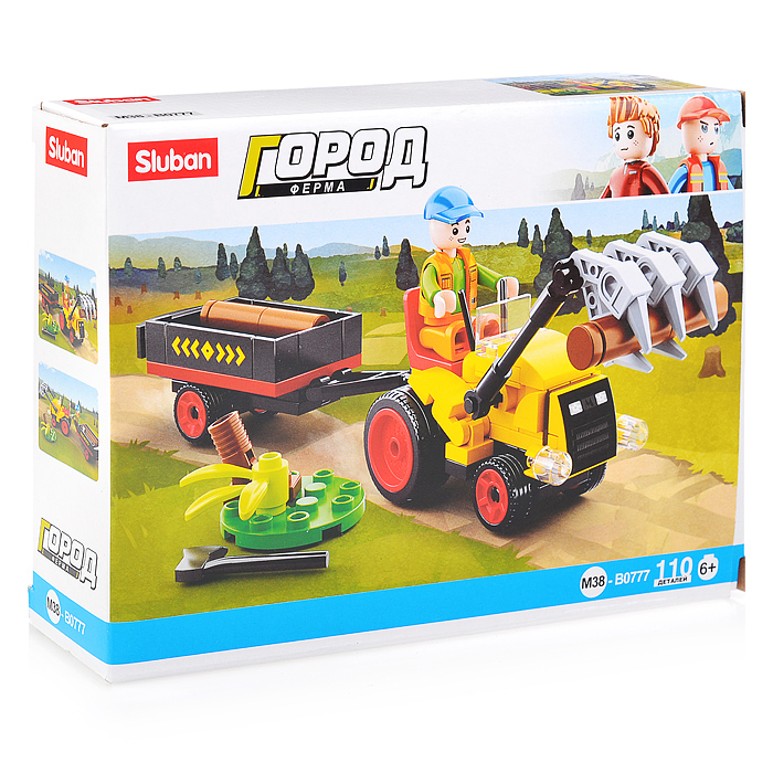 Конструктор M38-B0777 "Лесозаготовочный погрузчик" (110 дет.)