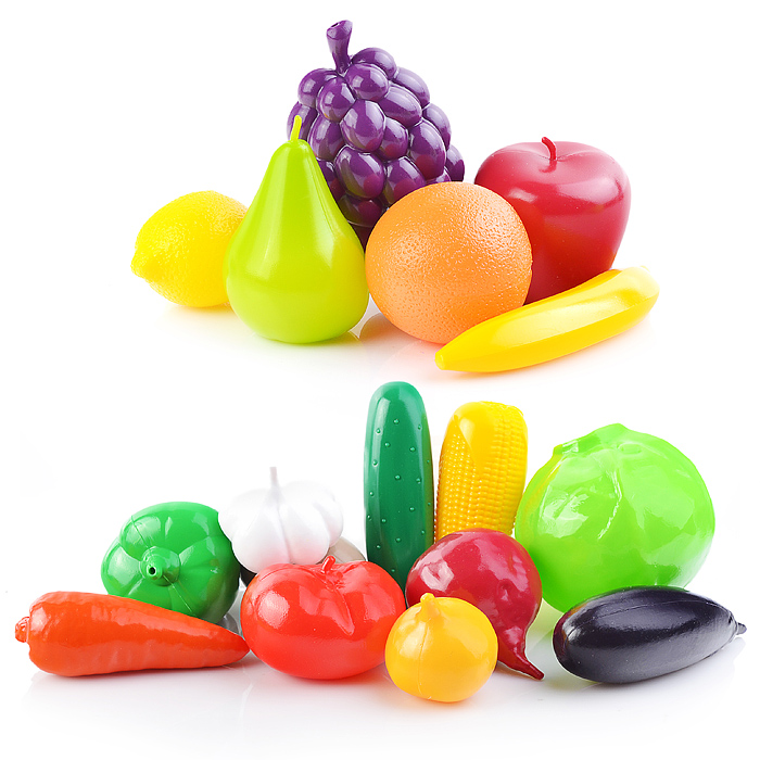 Набор "Фрукты и овощи" в сетке Набор "Фрукты и овощи" в сетке