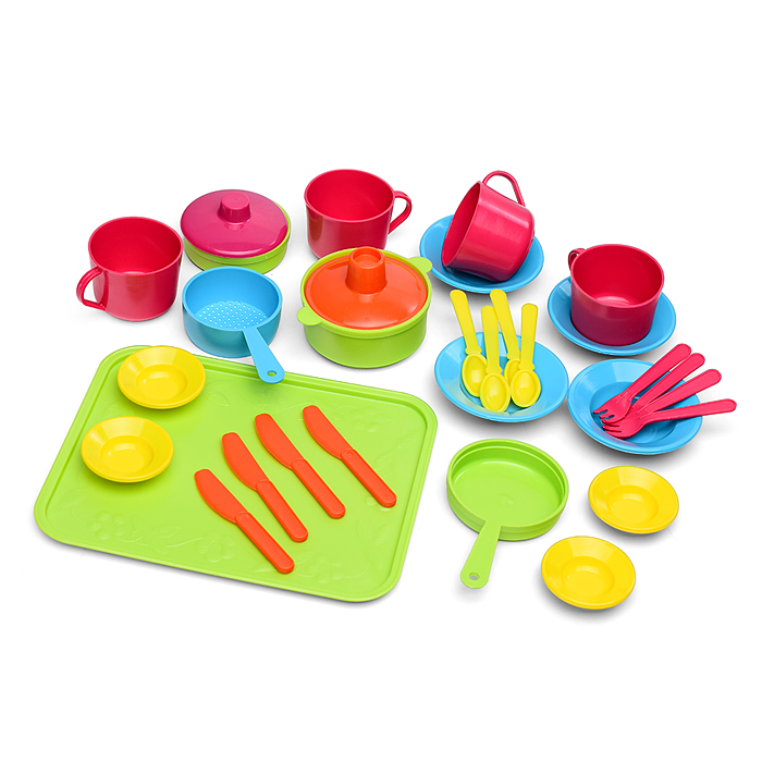 Набор посуды столовый "Сели поели" (31 дет.) в сетке Набор посуды столовый "Сели поели" (31 дет.) в сетке