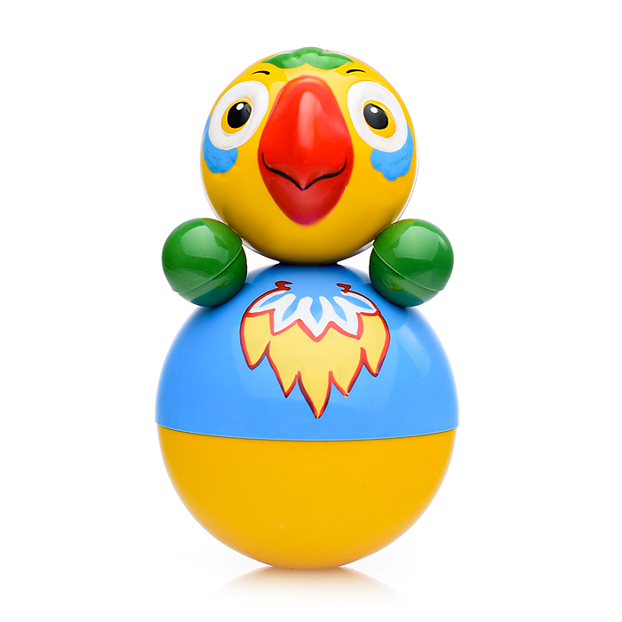 Фото к товару Неваляшка Попугай в худ. упаковке Неваляшка Попугай в худ. упаковке