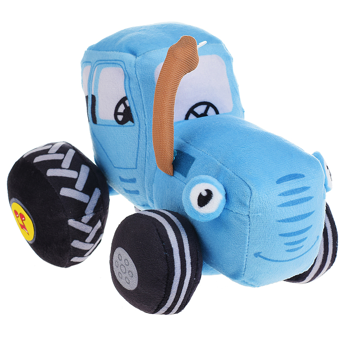 Синий трактор 18см, муз. чип, в пакете