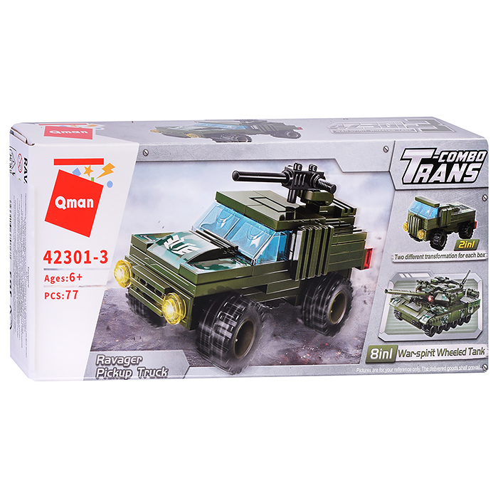 Фото к товару Конструктор 42301 "Военный транспорт" в ассортименте Конструктор 42301 "Военный транспорт" в ассортименте