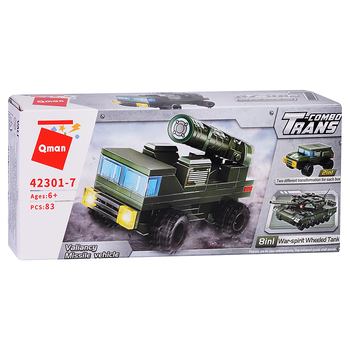 Фото к товару Конструктор 42301 "Военный транспорт" в ассортименте Конструктор 42301 "Военный транспорт" в ассортименте