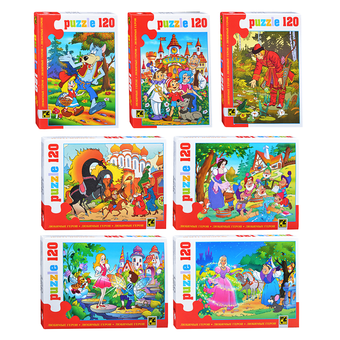 Пазлы 120 "Любимые герои" Пазлы 120 "Любимые герои"