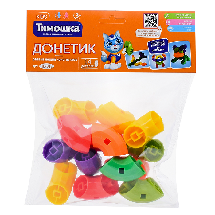 Фото к товару Конструктор «Донетик» 14 дет. Конструктор «Донетик» 14 дет.