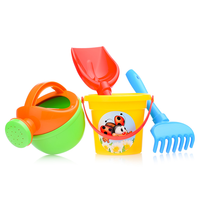 Фото к товару Набор №301 (в рюкзаке): "Муравей", автомобиль-самосвал + ведро малое, лопатка №5, грабельки №5, форм Набор №301 (в рюкзаке): "Муравей", автомобиль-самосвал + ведро малое, лопатка №5, грабельки №5, форм