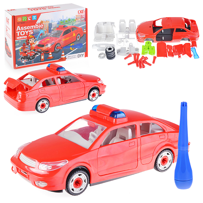 Машина - конструктор CXL200-54 с отверткой, в коробке Машина - конструктор CXL200-54 с отверткой, в коробке