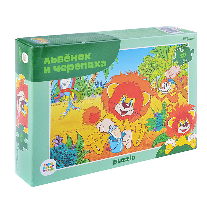 Пазлы 35 "Львенок и Черепаха (new)" (С/м) Пазлы 35 "Львенок и Черепаха (new)" (С/м)
