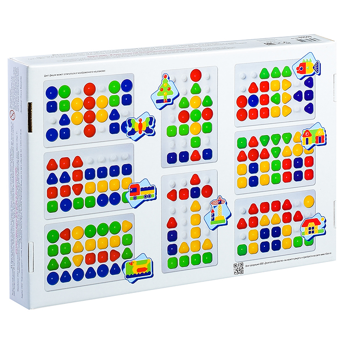 Фото к товару Мозаика "Для самых маленьких" d40/4 цв/48 эл Мозаика "Для самых маленьких" d40/4 цв/48 эл