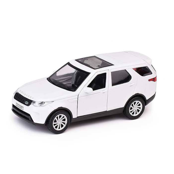 Фото к товару Машина металл Land Rover Discovery 12см, открыв. двери, инерц, белый, в коробке Машина металл Land Rover Discovery 12см, открыв. двери, инерц, белый, в коробке
