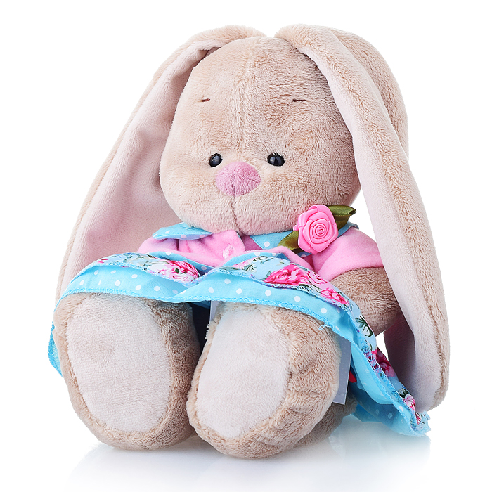 Фото к товару Зайка Ми в юбке и жакете с розочкой (малый) Зайка Ми в юбке и жакете с розочкой (малый)