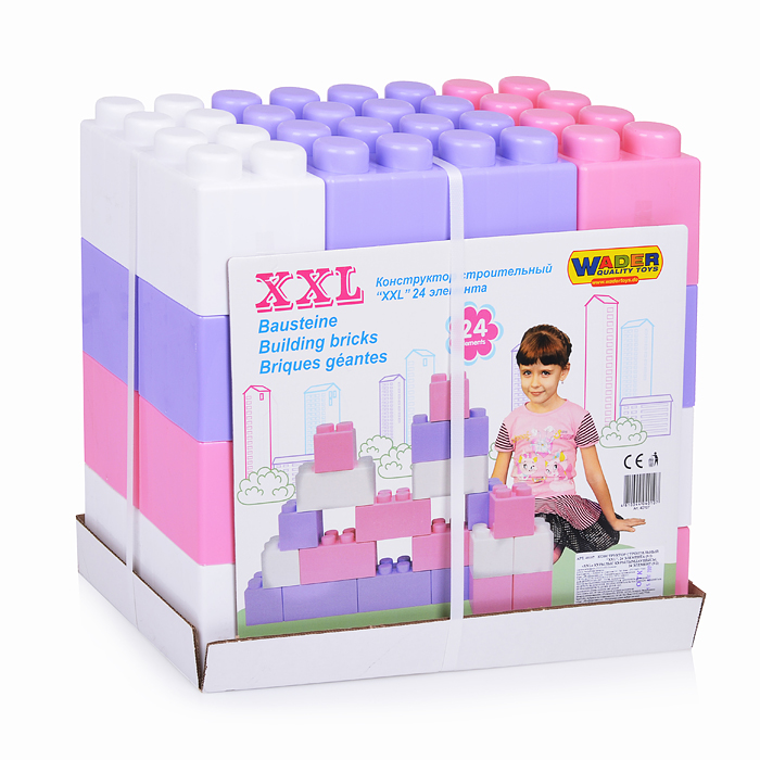 Конструктор строительный "XXL", 24 элемента (v2) Конструктор строительный "XXL", 24 элемента (v2)