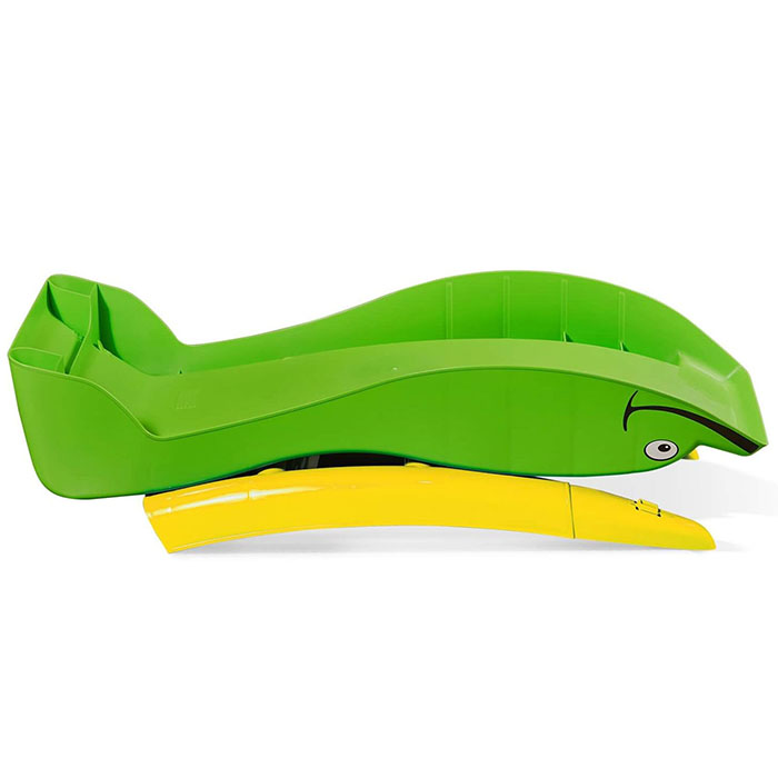 Фото к товару Игровая горка "Дельфин" (зеленый/фиолетовый) Игровая горка "Дельфин" (зеленый/фиолетовый)