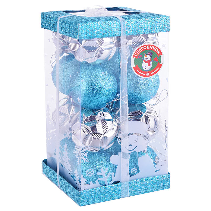 Набор новогодних украшений S1313 "Невесомость" в коробке