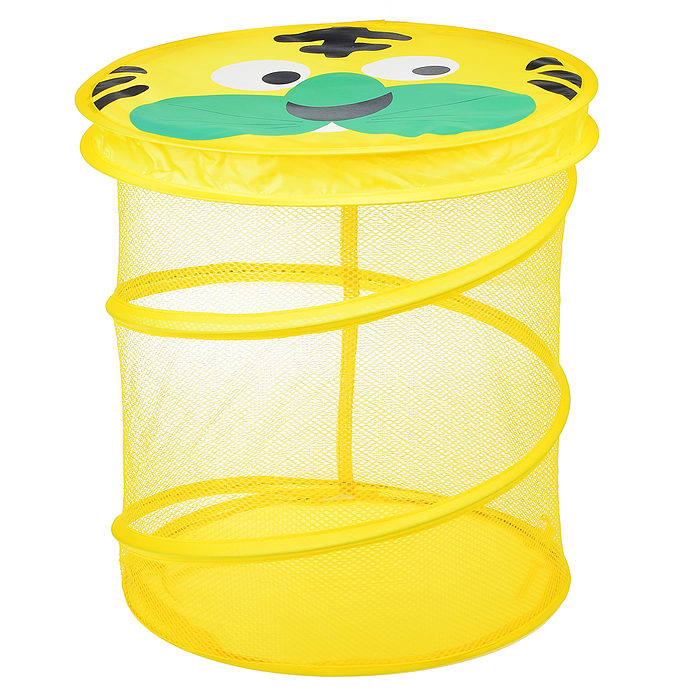 Фото к товару Корзина для игрушек 00-0053 "Озорной тигренок" в пакете Корзина для игрушек 00-0053 "Озорной тигренок" в пакете