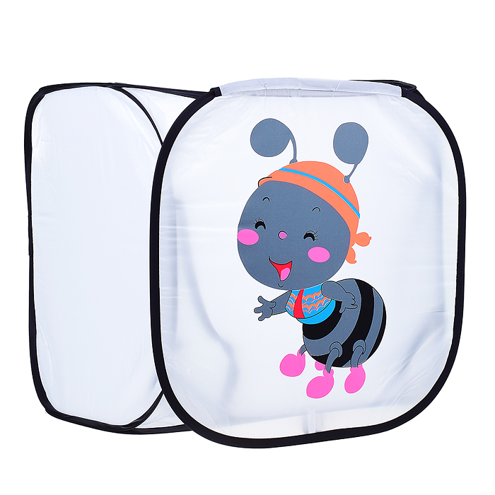 Фото к товару Контейнер для игрушек 00-0084 "Пчелка" 45*45*45см. Контейнер для игрушек 00-0084 "Пчелка" 45*45*45см.