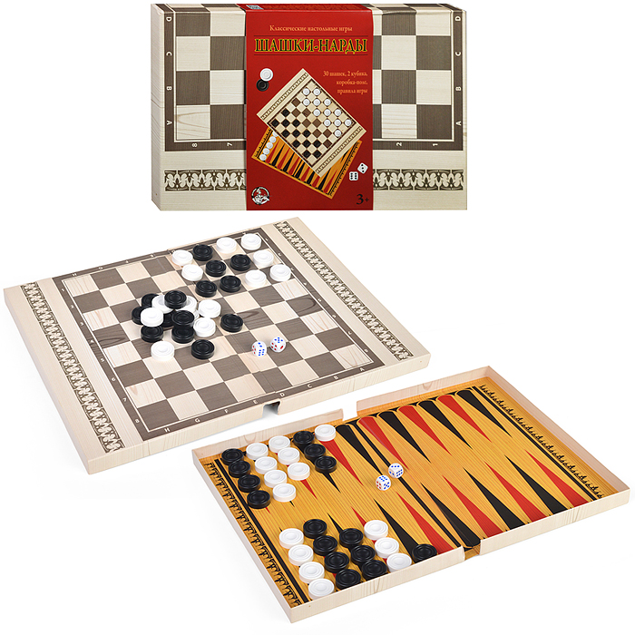 Игры настольные классические. "Шашки-нарды" Игры настольные классические. "Шашки-нарды"