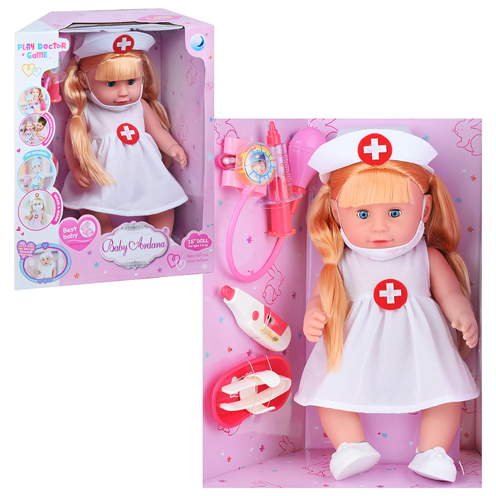 Кукла DH2278B "Доктор Снежана" с аксессуарами, в коробке Кукла DH2278B "Доктор Снежана" с аксессуарами, в коробке