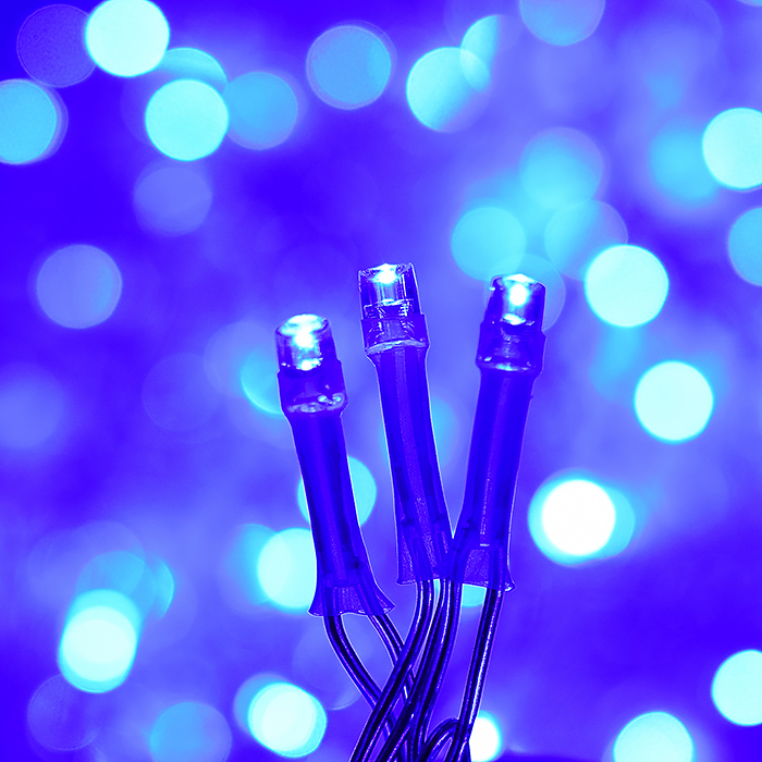 Фото к товару Электрогирлянда светодиодная Бахрома, 6*0,7м, 192 лампы, синий Электрогирлянда светодиодная Бахрома, 6*0,7м, 192 лампы, синий