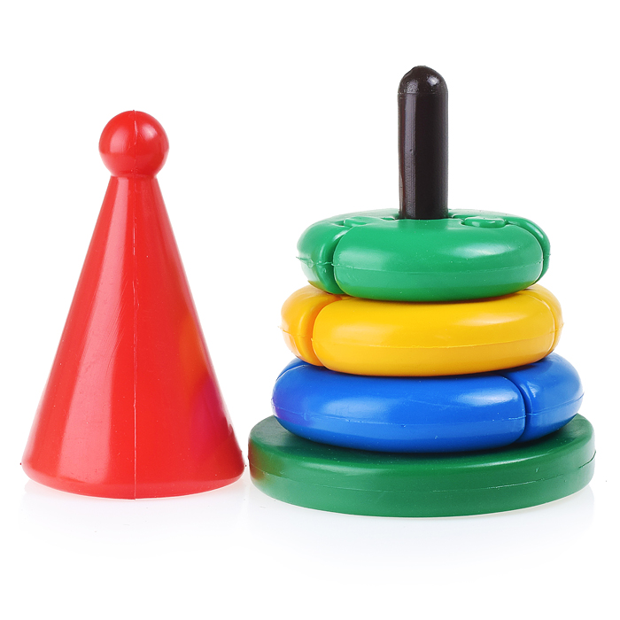 Фото к товару Пирамидка "Логика" кроха (конус) Пирамидка "Логика" кроха (конус)