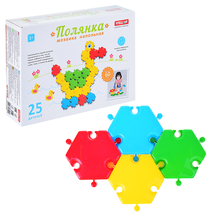 Мозаика Полянка (d.60мм/25 дет.) "Утка" Мозаика Полянка (d.60мм/25 дет.) "Утка"