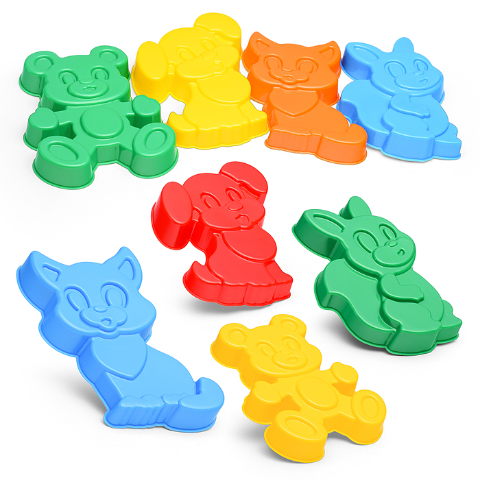 Формочки (белочка+песик+котенок+медведь) Формочки (белочка+песик+котенок+медведь)