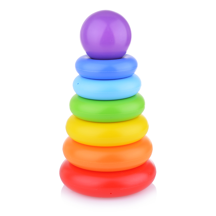 Пирамидка "Колечко-шар" (8 элементов), h=240 мм Пирамидка "Колечко-шар" (8 элементов), h=240 мм