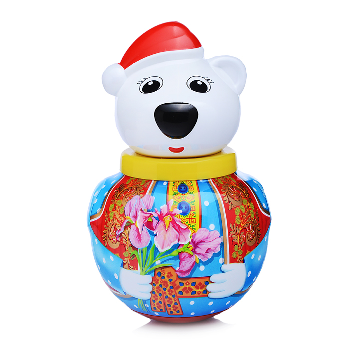 Неваляшка малая "Белый медведь Тема" в п/пакете Неваляшка малая "Белый медведь Тема" в п/пакете