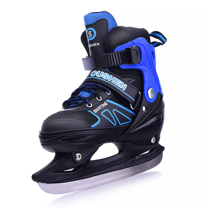 Фото к товару Коньки детские 00-1373, размер M, синий Коньки детские 00-1373, размер M, синий