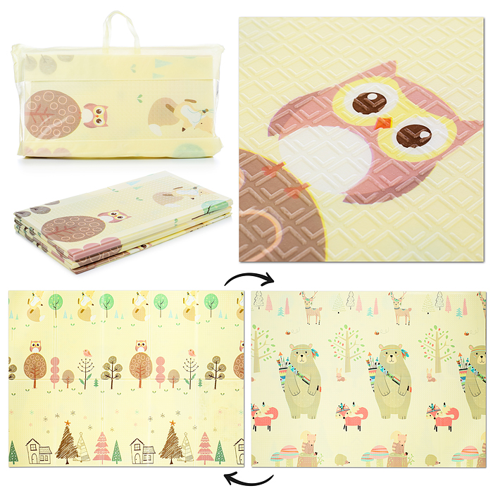 Коврик развивающий 00-1467 "Лесная полянка" (150*200*0.6 см.)