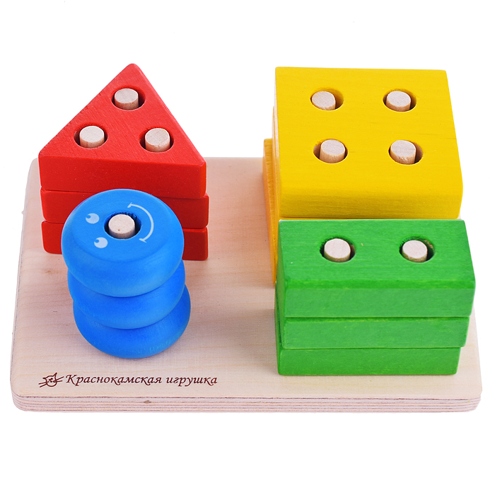 Фото к товару Пирамидка "Геометрик "Цвета и формы" Пирамидка "Геометрик "Цвета и формы"