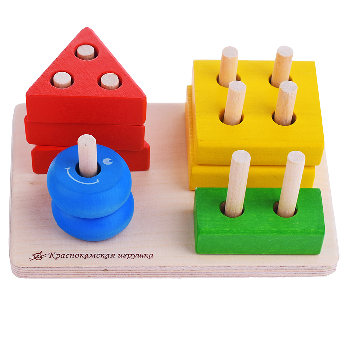 Фото к товару Пирамидка "Геометрик "Цвета и формы" Пирамидка "Геометрик "Цвета и формы"