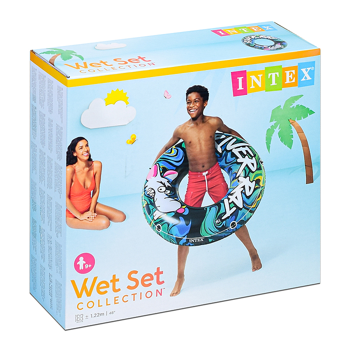 Фото к товару Круг для плавания River Rat, d=122 см, от 9 лет, 68209NP INTEX Круг для плавания River Rat, d=122 см, от 9 лет, 68209NP INTEX