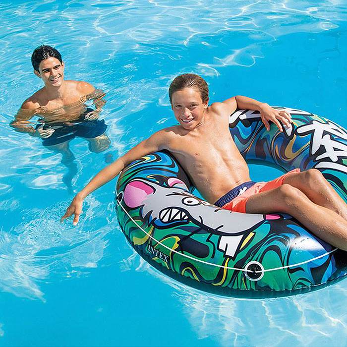 Фото к товару Круг для плавания River Rat, d=122 см, от 9 лет, 68209NP INTEX Круг для плавания River Rat, d=122 см, от 9 лет, 68209NP INTEX